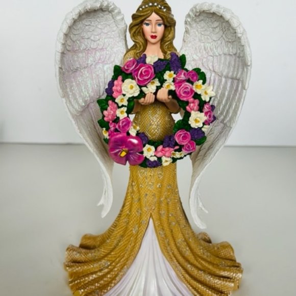 Angel Figurine Fairy Sculpture Christmas Thomas Kinkade Hamilton Heavenly Light - Picture 6 of 6